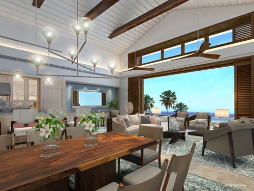 Caroline Bay Penthouse Living